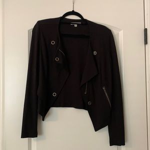 Cabi ponte knit moto jacket size S